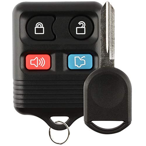 For 01-10 Ford Lincoln Mercury Mazda Keyless Entry Remote Key Fob 4btn CWTWB1U345  plus Chip Key
