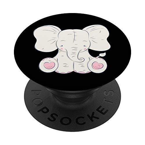 Baby Elephant Mobile Accessory Cute Elephant Black PopSockets PopGrip: Swappable Grip for Phones and Tablets Baby Elephant Mobile Accessory Cute Elephant Black PopSockets PopGrip: Swappable Grip for Phones and Tablets