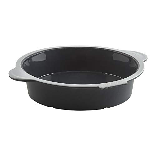 Trudeau Structure Silicone Pro Round Cake Pan -Black/Gray-