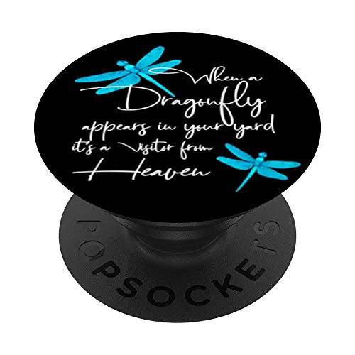 Faith Dragonfly for Dragonflies lovers PopSockets PopGrip: Swappable Grip for Phones  and  Tablets