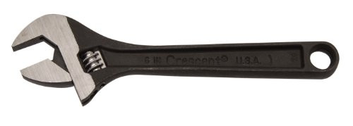 Crescent 6" Adjustable Black Oxide Wrench MUSA - Bagged - AT16