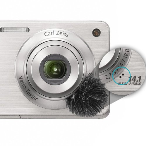 Micover Stickover-Mini Universal Windscreen for DSLRs, Phones, Laptops, Small Video Cameras