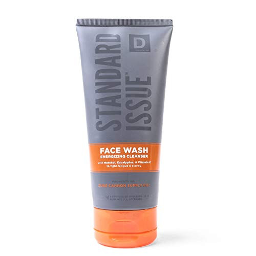 Duke Cannon Supply Co. Energizing Face Wash for Men, Standard Issue, 6 fl oz/With Menthol, Eucalyptus and Vitamin C
