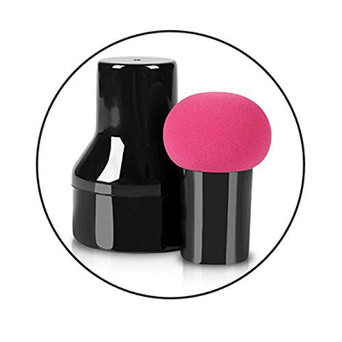 Bigsweety Makeup Powder Puffs Sponge Creative Mushroom Cosmetic Powder Puff with Handle Soft Sponge Mini Powder Puffs -Red-