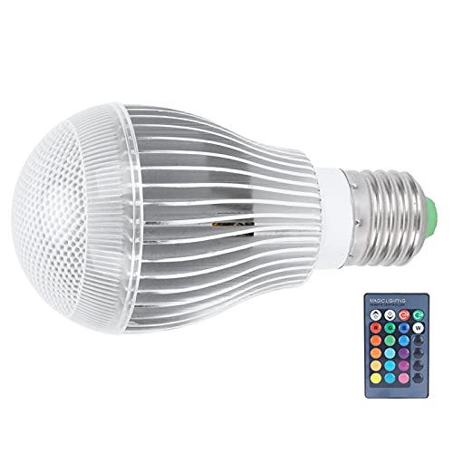 RGB Bulb, LED Color Changing E27 85?265V Energy Saving Light Bulb with Remote Control for Party