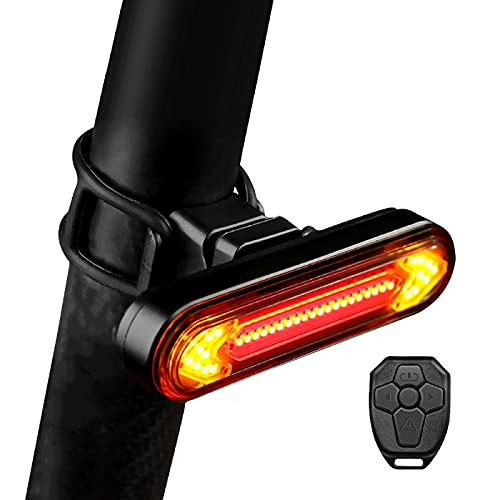 Smart Bike Tail Light with Turn Signals, USB Rechargeable Bike Brake Rear Lights, Wireless Remote Control Waterproof Bike Rear Light-Safety Warning Bike Lights Fits on Any Road Bicycle Smart Bike Tail Light with Turn Signals, USB Rechargeable Bike Brake Rear Lights, Wireless Remote Control Waterproof Bike Rear Light-Safety Warning Bike Lights Fits on Any Road Bicycle