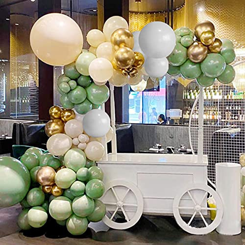 145Pcs Sage Green Balloon Garland Kit - Retro Olive Green, Avocado, Peach, Gray and Gold Latex Balloons Arch Kit for Baby and Bridal Shower, Birthday Party, Wedding Party Decorations 145Pcs Sage Green Balloon Garland Kit - Retro Olive Green, Avocado, Peach, Gray and Gold Latex Balloons Arch Kit for Baby and Bridal Shower, Birthday Party, Wedding Party Decorations