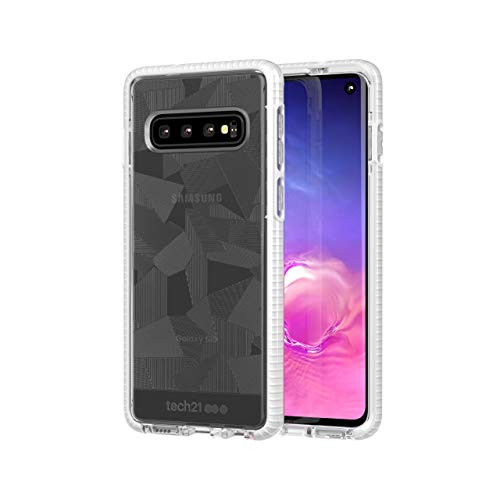 tech21 Evo Edge Phone Case for Samsung Galaxy S10 - Clear/White -T21-7041-
