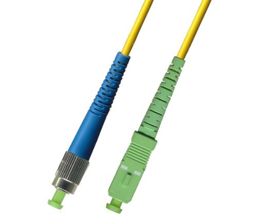 1M - Singlemode Simplex Fiber Optic Cable -9/125- - FC/UPC to SC/APC