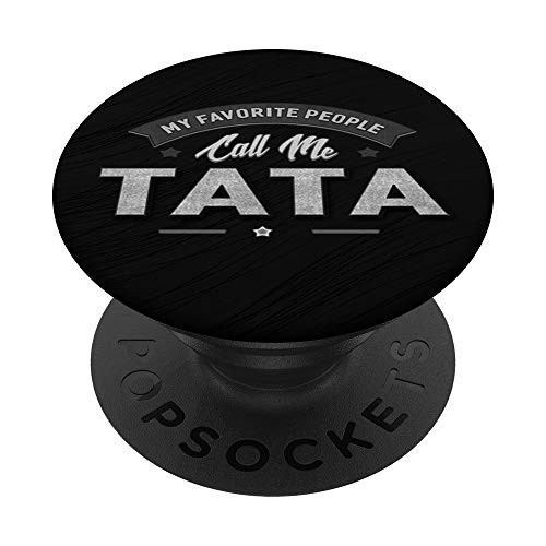 Graphic 365 My Favorite People Call Me Tata Men Grandpa PopSockets Grip and Stand for Phones and Tablets