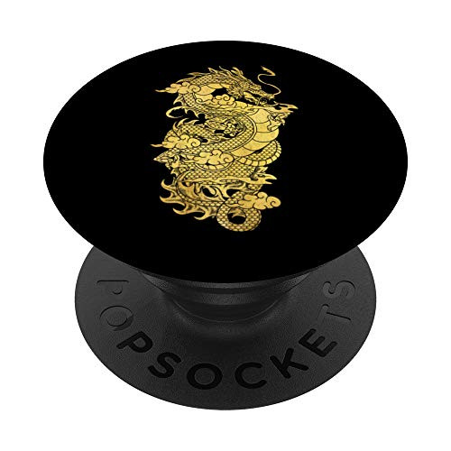 Mythical Creature Gift Idea Chinese Dragon PopSockets Grip and Stand for Phones and Tablets