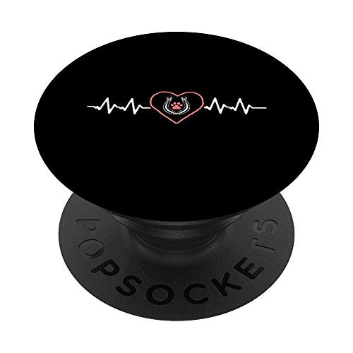 Cute Heartbeat Horseshoe Dog Paw Horse and Dog Lover Gift PopSockets PopGrip: Swappable Grip for Phones and Tablets Cute Heartbeat Horseshoe Dog Paw Horse and Dog Lover Gift PopSockets PopGrip: Swappable Grip for Phones and Tablets