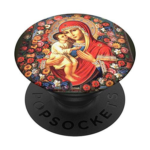 Virgin Mary Baby Jesus Design Religious Catholic Gift PopSockets PopGrip: Swappable Grip for Phones and Tablets Virgin Mary Baby Jesus Design Religious Catholic Gift PopSockets PopGrip: Swappable Grip for Phones and Tablets