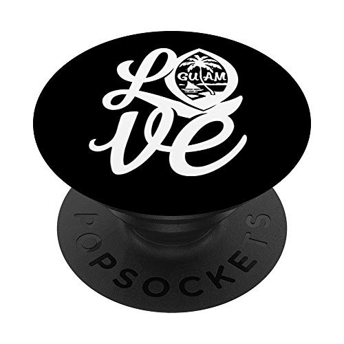 Guam Love Script PopSockets PopGrip: Swappable Grip for Phones  and  Tablets