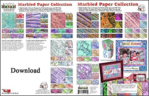 ScrapSMART - Vintage Marbled Papers Collection Software - Jpeg and PDF Files [Download- ScrapSMART - Vintage Marbled Papers Collection Software - Jpeg and PDF Files [Download-