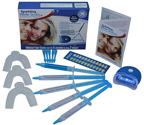 Professional At Home Teeth Whitening System by Sparkling White Smiles | Whitens  and  Brightens Up To 6 Shades in 2 Days | Safe, Mess-Free, Easy to Use, Gentle  and  Effective Results