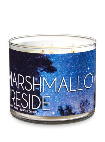 Bath and Body Works 3-Wick Scented Candle Marshmallow Fireside 14.5 Ounce
