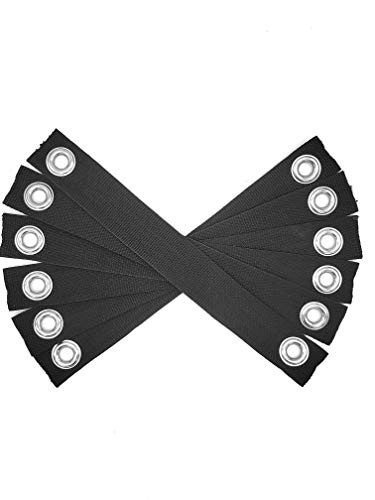 12" Tree Straps with Grommets for Guying/Staking - Tree and Plant Supports for Saplings and Plants -Pack of 6-
