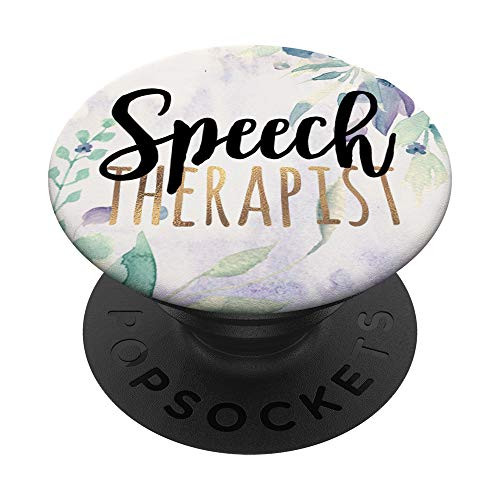 SLP Gifts Speech Therapist Gifts Speech Language Pathologist PopSockets PopGrip: Swappable Grip for Phones  and  Tablets