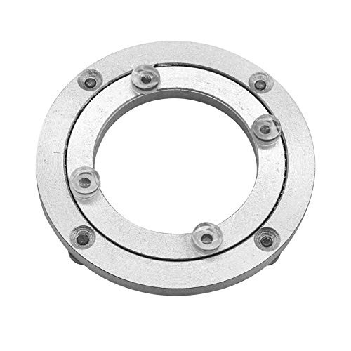Aluminium Alloy Turntable Bearing, Heavy Duty Swivel Turntable Lazy Susan Rotating Bearing Turntable Round Dining Table Smooth Swivel Plate Hardware, 4'' Aluminium Alloy Turntable Bearing, Heavy Duty Swivel Turntable Lazy Susan Rotating Bearing Turntable Round Dining Table Smooth Swivel Plate Hardware, 4''