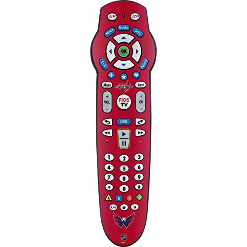 Skinit Decal Skin for Fios 2-Device Remote Control -P265- - Officially Licensed NHL Washington Capitals Distressed Design