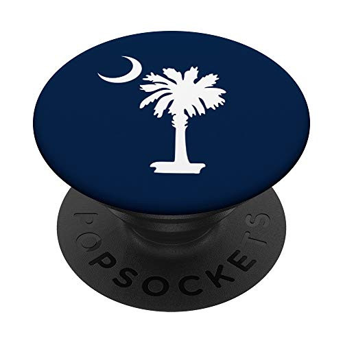 South Carolina navy palmetto moon PopSockets PopGrip: Swappable Grip for Phones  and  Tablets