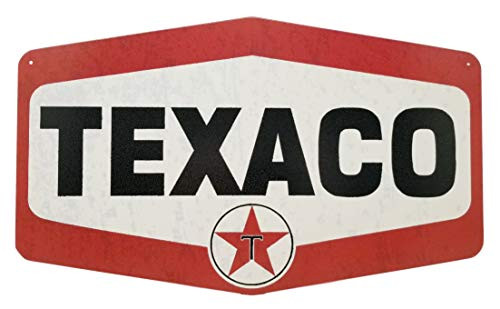 Texaco Gas Station Sign, Nostalgic Looking Service Oil Station Retro Metal Sign New