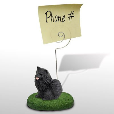 Conversation Concepts Pomeranian Black Memo Holder