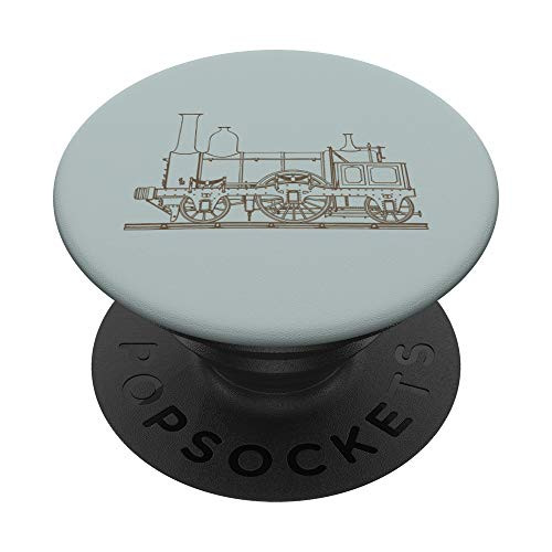 Hand drawn Steam Locomotive Vintage Railroad Engine PopSockets PopGrip: Swappable Grip for Phones and Tablets Hand drawn Steam Locomotive Vintage Railroad Engine PopSockets PopGrip: Swappable Grip for Phones and Tablets