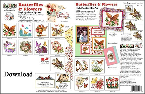 ScrapSMART - Butterflies: A World of Beauty CD Collection - Jpeg and PDF Files for Mac [Download- ScrapSMART - Butterflies: A World of Beauty CD Collection - Jpeg and PDF Files for Mac [Download-