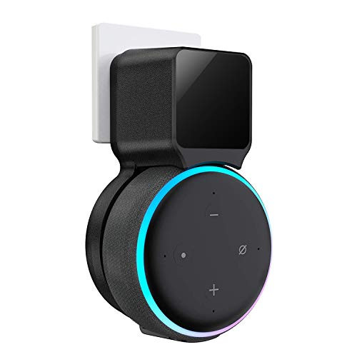 Echo Dot Wall Mount Holder, Echo Dot Mount 3rd Generation Space-Saving Accessories for Dot -3rd Gen- Smart Speakers, Clever Echo Dot Accessories with Built-in Cable Management Hide Messy Wires