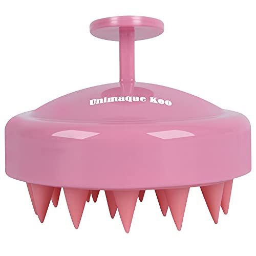 Scalp Massager Shampoo Brush, Unimaque Koo Scalp Brush Head Massager, Hair Scrubber Shower Brush Scalp Exfoliator Brush for Dandruff, Scalp Scrub for All Hair Types of Men, Women, Kids and Pets-Pink- Scalp Massager Shampoo Brush, Unimaque Koo Scalp Brush Head Massager, Hair Scrubber Shower Brush Scalp Exfoliator Brush for Dandruff, Scalp Scrub for All Hair Types of Men, Women, Kids and Pets-Pink-