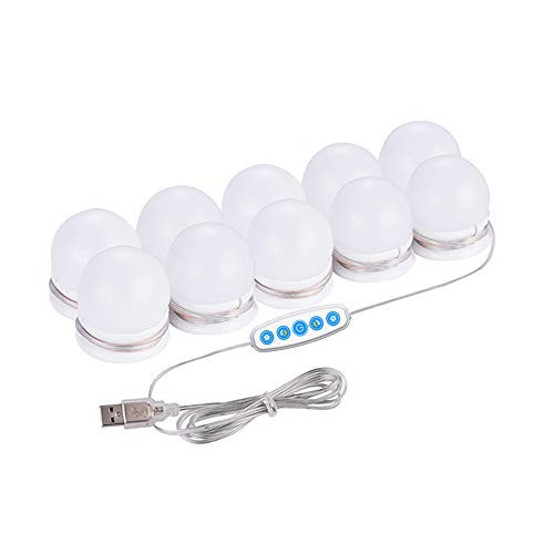 Led Vanity Mirror Lights Kit with Dimmable Light Bulbs,Lighting Fixture Strip for Makeup Vanity Table Dressing Room