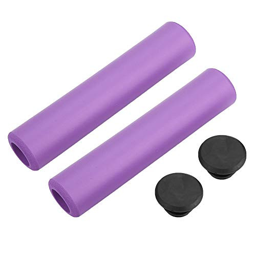 Ponacat Bike Grip, Non-Slip Silicone Mountain Bicycle Handlebar Grip MTB Bike Handle End Grips for MTB, Scooter, Most Bicycle Handlebars.