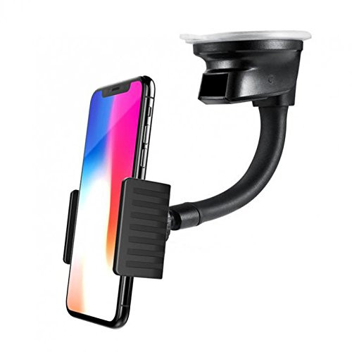 Car Mount Dash Windshield Holder Cradle Swivel Compatible with iPhone 11 - iPhone 11 Pro - iPhone 11 Pro Max - iPhone 6 - iPhone 6 Plus - iPhone 6S - iPhone 6S Plus - iPhone 7