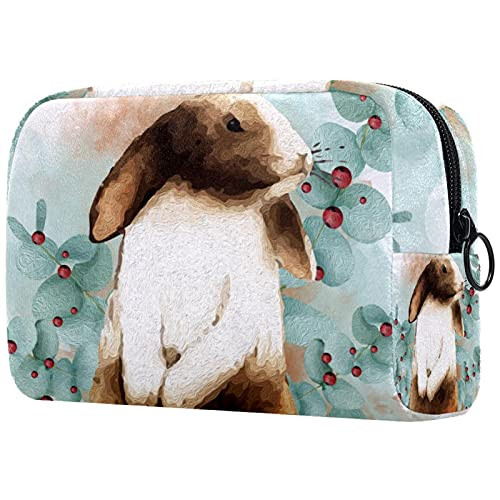 Makeup Cosmetic Bag Coin Purse Travel Cosmetic Pouch Toiletry Bag brown rabbit Makeup Cosmetic Bag Coin Purse Travel Cosmetic Pouch Toiletry Bag brown rabbit