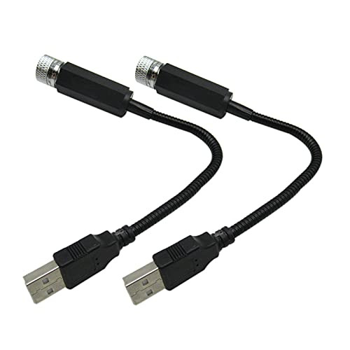 2X High Performance USB Car Interior Atmosphere Starry Sky Lamp Ambient Star Light LED Projector