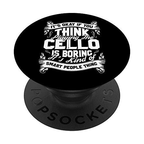 Cello Player PopSockets PopGrip: Swappable Grip for Phones  and  Tablets
