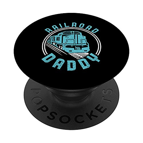Railroad Daddy Train Dad Locomotive Engine Father's Day PopSockets PopGrip: Swappable Grip for Phones and Tablets Railroad Daddy Train Dad Locomotive Engine Father's Day PopSockets PopGrip: Swappable Grip for Phones and Tablets