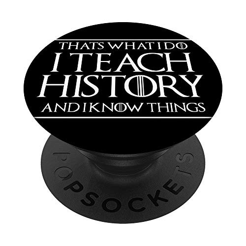 Funny Historian Chronicler History Teacher Gift PopSockets PopGrip: Swappable Grip for Phones  and  Tablets