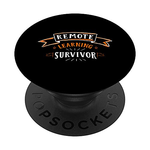 Remote Learning Survivor Homeschool Student Online School PopSockets Swappable PopGrip