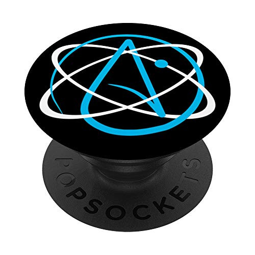 ATHEIST LOGO Atheism Agnostic Symbol Science Atom PopSockets PopGrip: Swappable Grip for Phones  and  Tablets