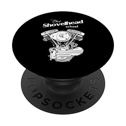 Vintage HD Shovelhead Motorcycle FLH Engine Motor Biker PopSockets PopGrip: Swappable Grip for Phones  and  Tablets