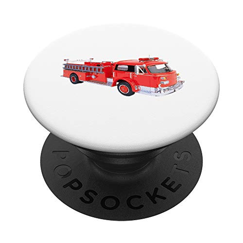 Vintage Firetruck Old Fashion Retro Fire Engine PopSockets PopGrip: Swappable Grip for Phones  and  Tablets