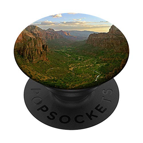 Zion National Park Angels Landing - Utah Nature Geography PopSockets Grip and Stand for Phones and Tablets