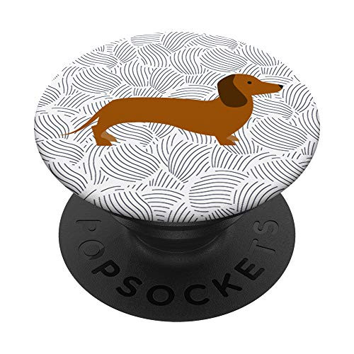 Dachsund Weiner Dog Hot Dog PopSockets PopGrip: Swappable Grip for Phones  and  Tablets