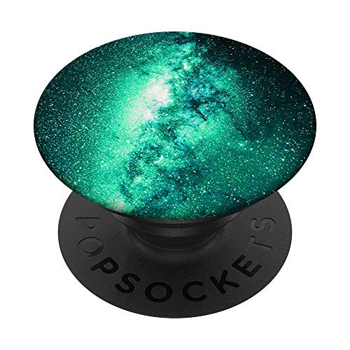 Green Galaxy Space Nebula PopSockets PopGrip: Swappable Grip for Phones  and  Tablets
