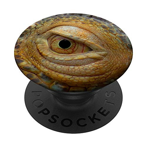 Lizard Eye Pop Socket Reptile Iguana Gecko Chameleon Design PopSockets Grip and Stand for Phones and Tablets