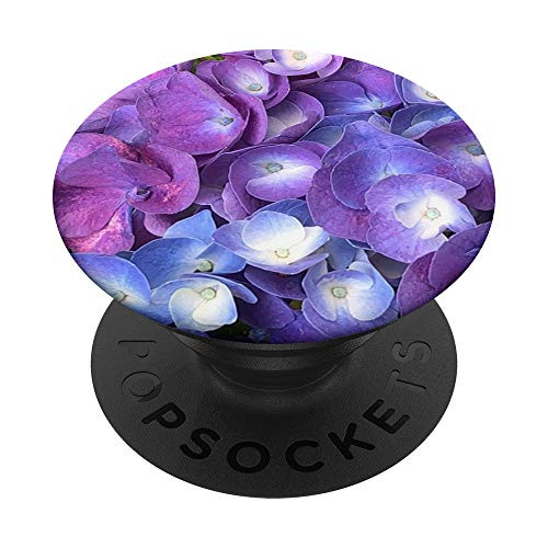 Cell Phone Grip and Stand: Hydrangea Flower Design PopSockets PopGrip: Swappable Grip for Phones  and  Tablets