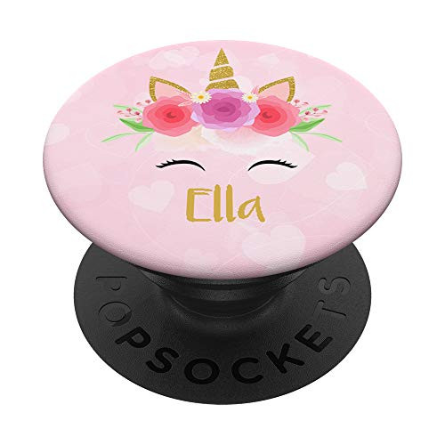 Ella Personalized Name Unicorn Pop Socket Gift For Girls PopSockets PopGrip: Swappable Grip for Phones and Tablets Ella Personalized Name Unicorn Pop Socket Gift For Girls PopSockets PopGrip: Swappable Grip for Phones and Tablets